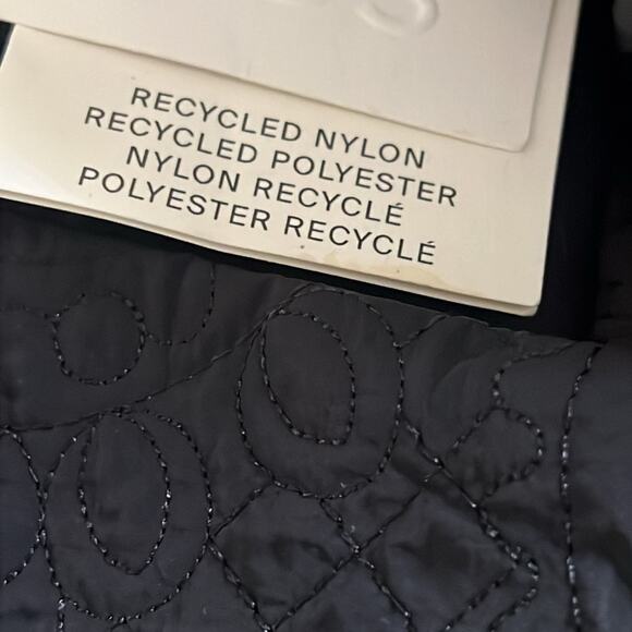 COS RECYCLED NYLON NWT QUILTED BLACK MINI SKIRT SIZE US 14,12 - Picture 7 of 13